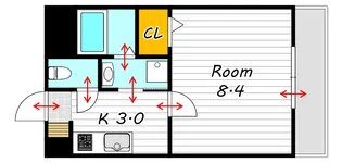 Wisteria【2階】の間取り