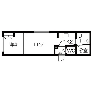 ラフィーネ旭山公園通【2階】の間取り