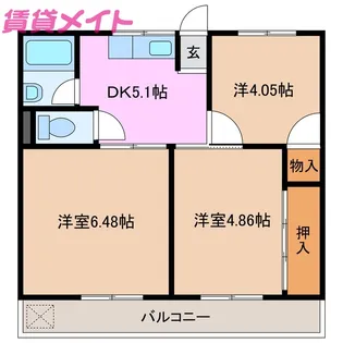 GRATO SUZUKA【1階】の間取り