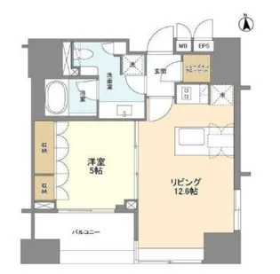 LaSante麻布十番【8階】の間取り