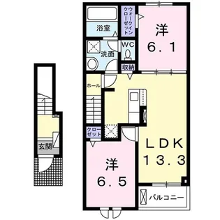ペニー レイン【2階】の間取り