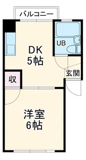 ハートイン中切【5階】の間取り