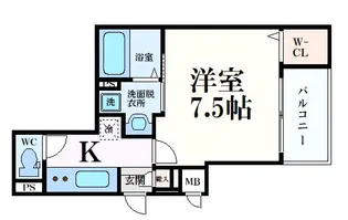 グランカーサ京都駅前【4階】の間取り