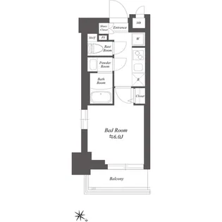 SS.FLAT北品川【2階】の間取り
