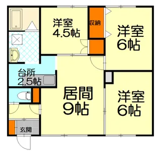 トヨオカミナ3ー【2階】の間取り