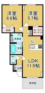 グリーンスクエアI【1階】の間取り