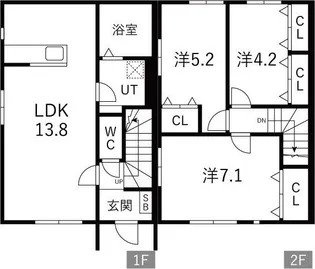 GRAND GARDENIII(B棟)の間取り