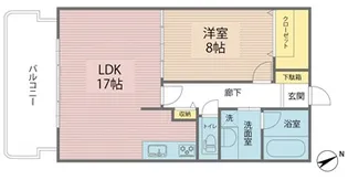 エル・ブラン【6階】の間取り
