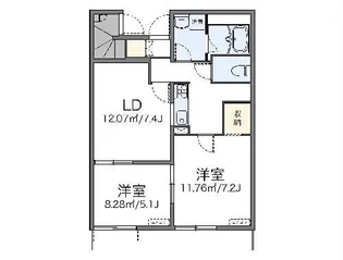 レオネクスト富士II【1階】の間取り