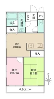 プレステージ光ケ丘公園【3階】の間取り