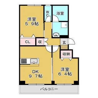 kahara【1階】の間取り