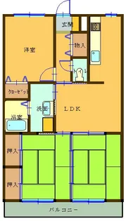 レグルス泊【2階】の間取り