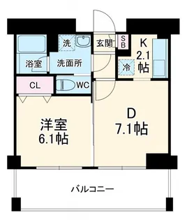 フォリアージュ青葉台【3階】の間取り