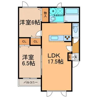 タネットK館【1階】の間取り