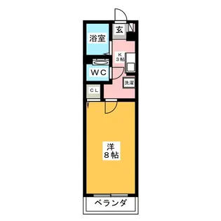 ラフレ前田【2階】の間取り