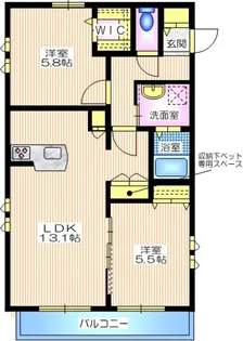 なぎさテラス逗子【2階】の間取り