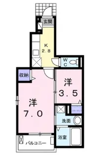 フレグランス【1階】の間取り