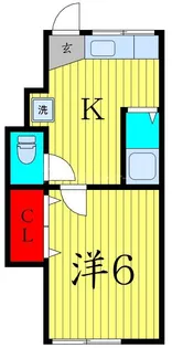 コーポ栄荘【2階】の間取り