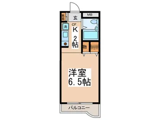 シャトーワシン【1階】の間取り