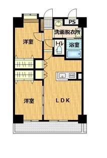 ベルメゾン藤枝【1階】の間取り