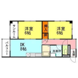 リベールマリオン【1階】の間取り