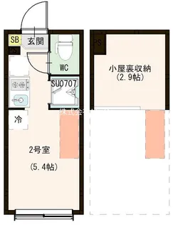 AISIO【1階】の間取り