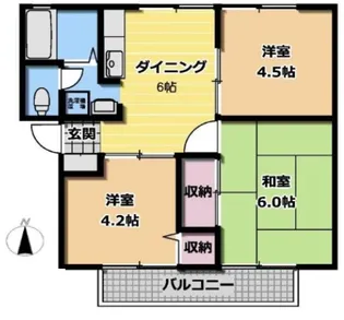 アルカディア東葛西【1階】の間取り