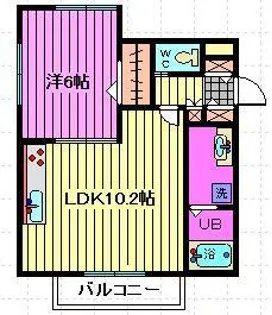 ディアス駒場【2階】の間取り