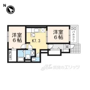 グランデH&M木村1【1階】の間取り