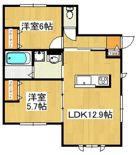 ma couleur マ クルール【1階】の間取り