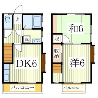 テニメント逆井の間取り