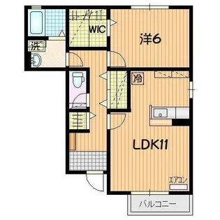 セジュールローズコート B【1階】の間取り