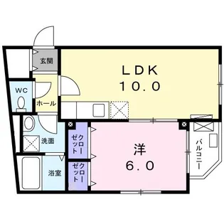 ラ・フェリオ【2階】の間取り