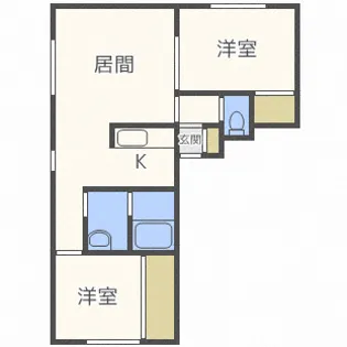 イーストコート【1階】の間取り