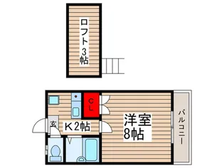 メゾンエトワール【2階】の間取り