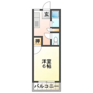 ロイヤルイソヤマ【1階】の間取り