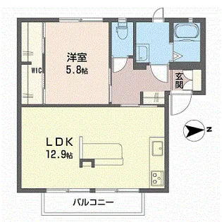 プレヴ・ナンスAB【2階】の間取り