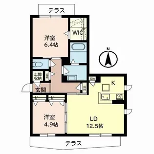 シャーメゾン桜風館【1階】の間取り