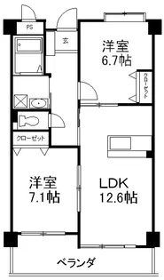 第5元木ビル【3階】の間取り