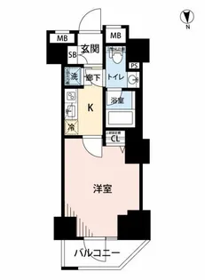 PREMIUM CUBE G 渋谷神南【12階】の間取り