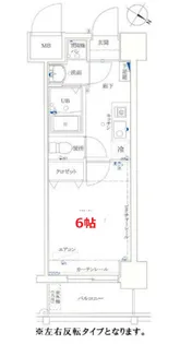 リクレイシア八丁畷【6階】の間取り