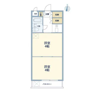 エトワール武蔵境【4階】の間取り