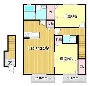モンソレーユ【2階】の間取り