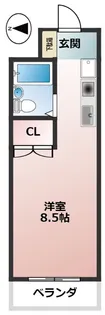 レジデンス神谷A【4階】の間取り