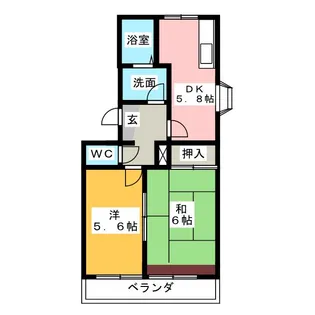 パレロワイヤル【2階】の間取り