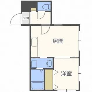 リデーレ菊水【2階】の間取り