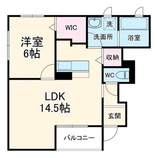 菜の花レジデンス【1階】の間取り