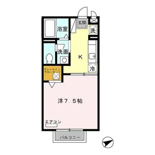 ルネ城東【1階】の間取り