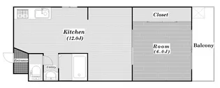 マンション清寿苑【6階】の間取り