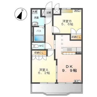 ロイヤル・ガーデン【1階】の間取り